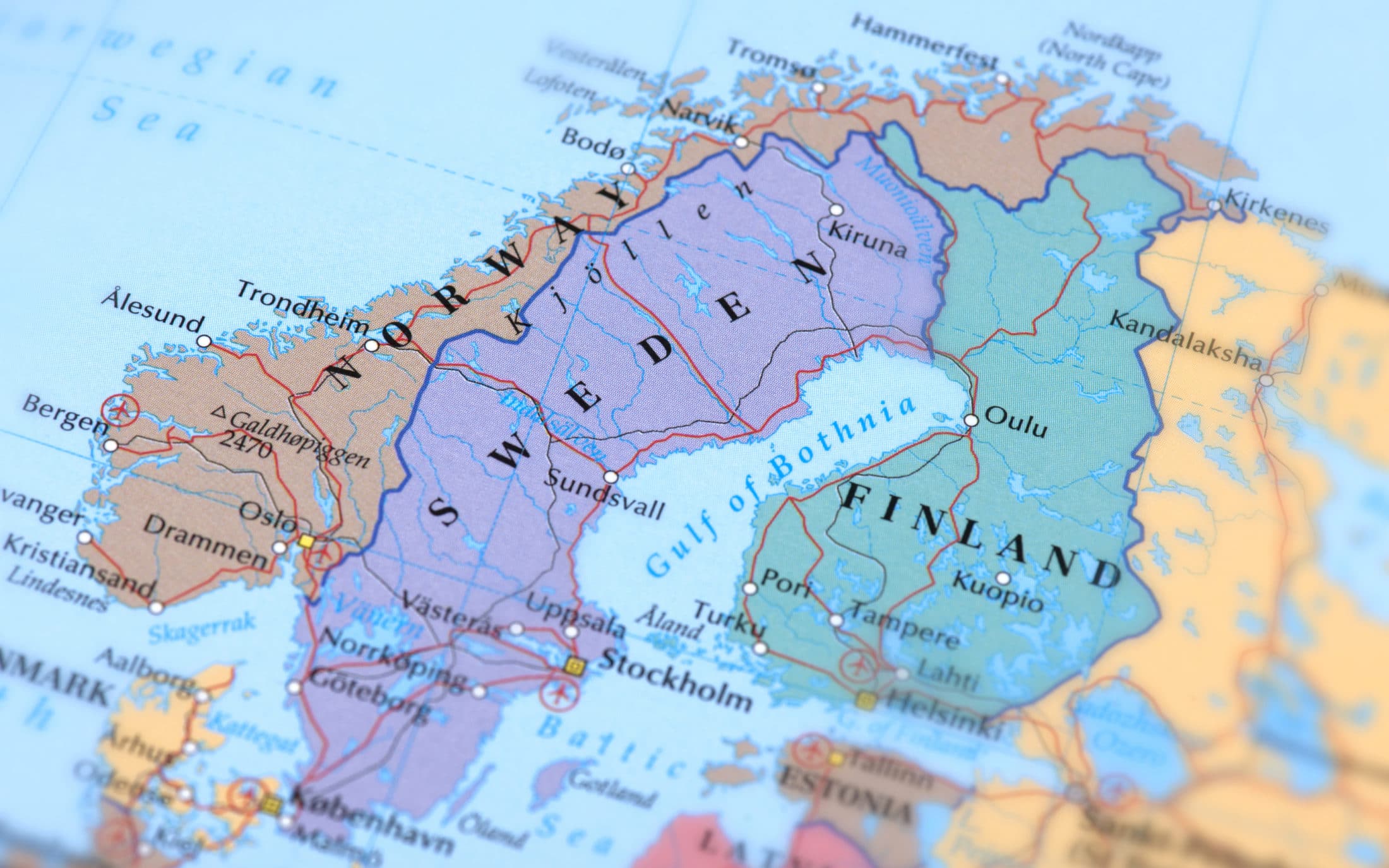 The Best Map Of Scandinavia: Superb Scandinavian Maps